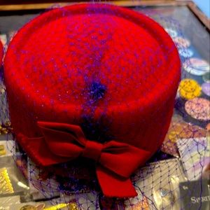 Red hat society vintage hat